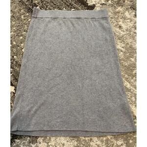 BANANA REPUBLIC Women Lightweight Gray Pencil Skirt Striped Petite Small